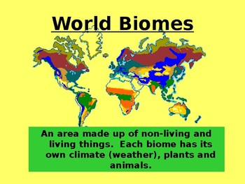 Preview of Speech Therapy-Special Education-Presentation on Biomes