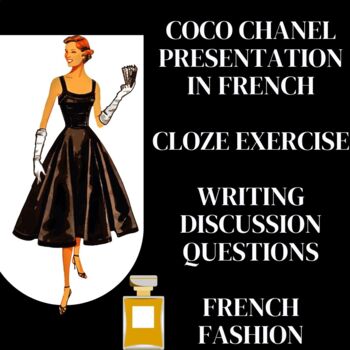 Presentation on Coco Chanel in French, History Culture Fashion Clothing FLE