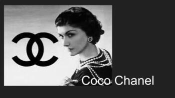Presentation on Coco Chanel in French, History Culture Fashion Clothing FLE