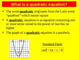 Presentation on Factoring, Discriminant and Quadratic Formula