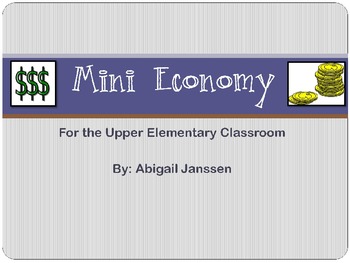 Preview of Presentation on how to manage/add to a classroom mini economy!
