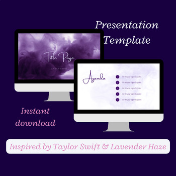 Preview of Presentation template inspired by Taylor Swift's Lavender Haze music video