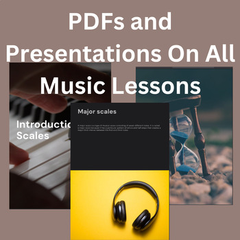 Preview of Presentations and Pdfs on All Music Lessons