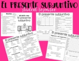 Presente subjuntivo - Student resource booklet