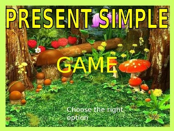 Preview of Presents Simple Tense - PPT Game