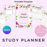 Preservice Teacher Planner, Study Planner, Graphic Organiz