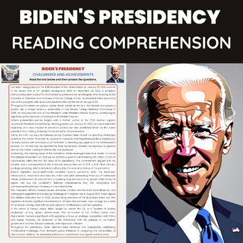 Preview of Biden Era Reading Comprehension | Presidency of Joe Biden