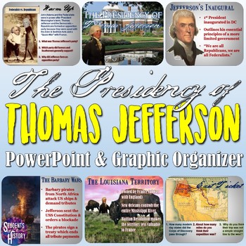 Preview of Presidency of Thomas Jefferson Lesson