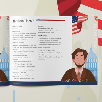 Preview of President Abraham Lincoln—A Biographical Resume Building Activity