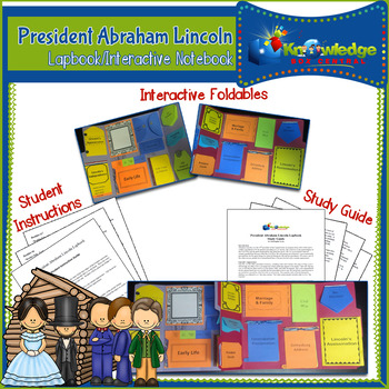 Preview of President Abraham Lincoln Lapbook/Interactive Notebook - EBOOK