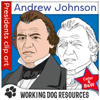 Preview of President Andrew Johnson clip art