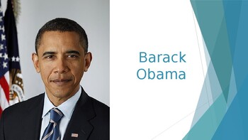 Preview of President Barack Obama - Biography with Questions Presentation
