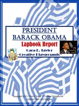 Preview of President Barack Obama Lapbook/Notebook w/Foldables