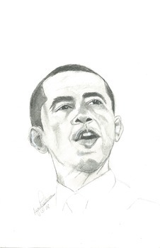 Preview of President Barack Obama Poster (original artwork)