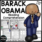 President Barack Obama Reading Comprehension Worksheet Bla