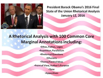 Preview of President Barack Obama’s 2016 State of the Union Speech – Rhetorical Analysis