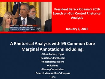 Preview of President Barack Obama’s Speech on Gun Control – Rhetorical Analysis