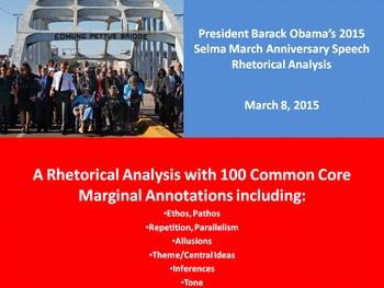 Preview of President Barack Obama’s 2015 Selma Anniversary Speech Rhetorical Analysis