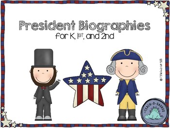 Preview of President Biography Research and Writing Project Kindergarten, First, Second