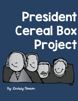 Preview of President Cereal Box Project