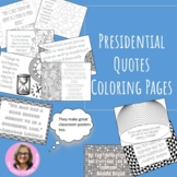 President Day Quotes Coloring Pages: Mini Posters Digital 