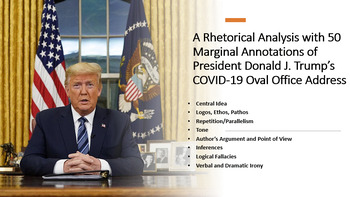 Preview of President Donald Trump's 2020 COVID-19 Oval Office Address – Rhetorical Analysis