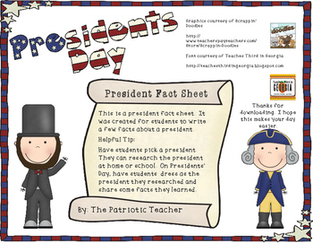 Preview of President Fact Sheet