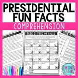 President Fun Facts Comprehension Challenge - Close Readin