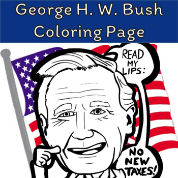 coloring pages of george bush