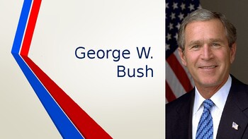 Preview of President George W Bush - Biography with Questions Presentation