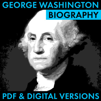 Preview of President George Washington Biography Research Organizer, PDF & Google Drive