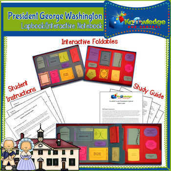 Preview of President George Washington Lapbook/Interactive Notebook - EBOOK