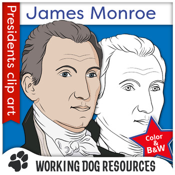 Preview of President James Monroe clip art