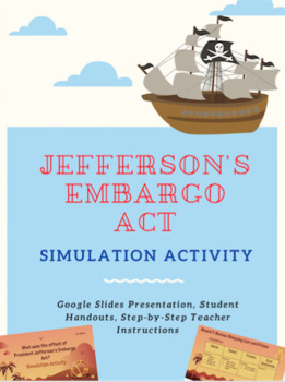 Preview of President Jefferson's Embargo Act Simulation