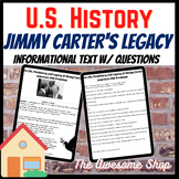 President Jimmy Carter Informational Text W/ Worksheets US