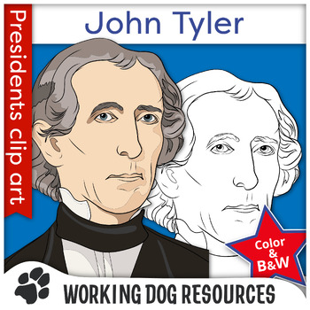 Preview of President John Tyler clip art