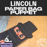 President Lincoln Paper Bag Puppet Craft - Activity - Memo