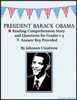 Preview of President Obama Reading Comprehension Story