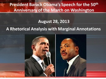 Preview of President Obama’s 50th Anniversary of the March on Washington Annotated Speech