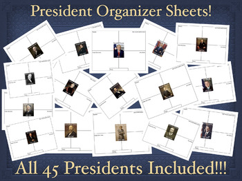 Preview of President Organizers - Washington to Biden