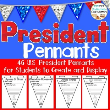 Preview of President Pennant Kit- All U.S. Presidents