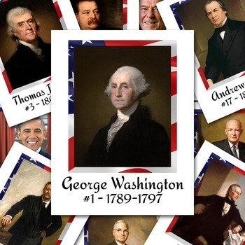 Preview of President Posters - Includes all 46 Presidents - Available in Two Sizes