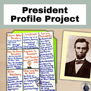 Preview of President Profile Project for Social Studies with Differentiated Options
