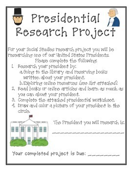 president research project 4th grade