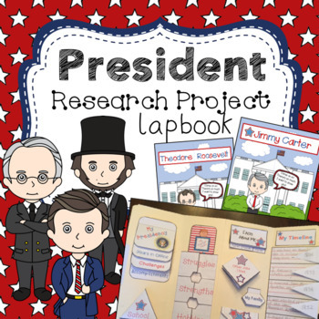 Preview of President Research Project Lapbook  *Includes Every President*