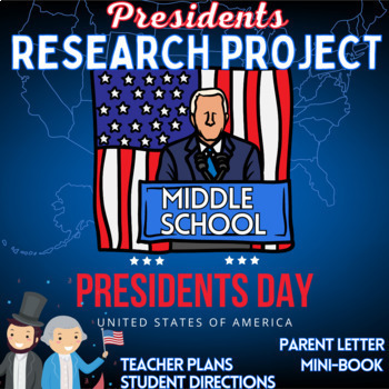Preview of President Research Project Middle School