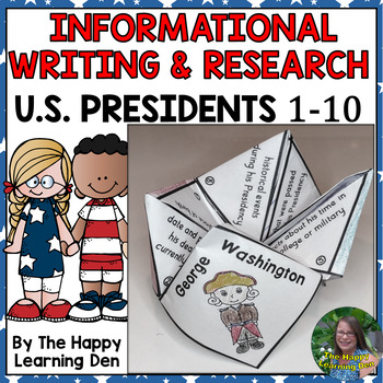 Preview of President Research and Informational Writing