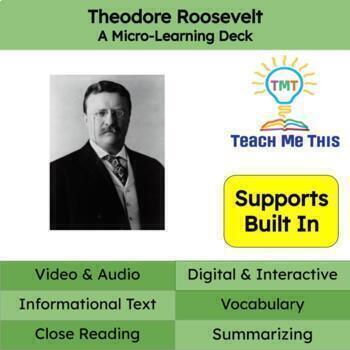 Preview of President Roosevelt Informational Text Reading Passage and Activities