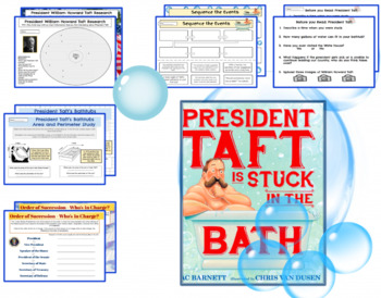 Preview of President Taft is Stuck in the Bath  - Extension Activities - Printable/ Digital