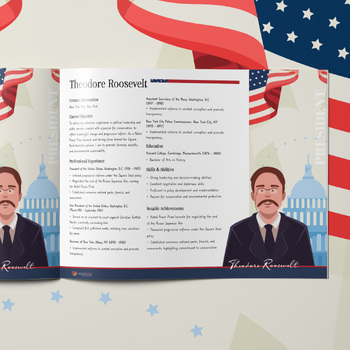 Preview of President Theodore Roosevelt—A Biographical Resume Building Activity